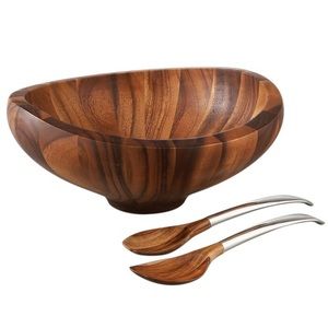 Butterfly Salad Bowl and Server Set